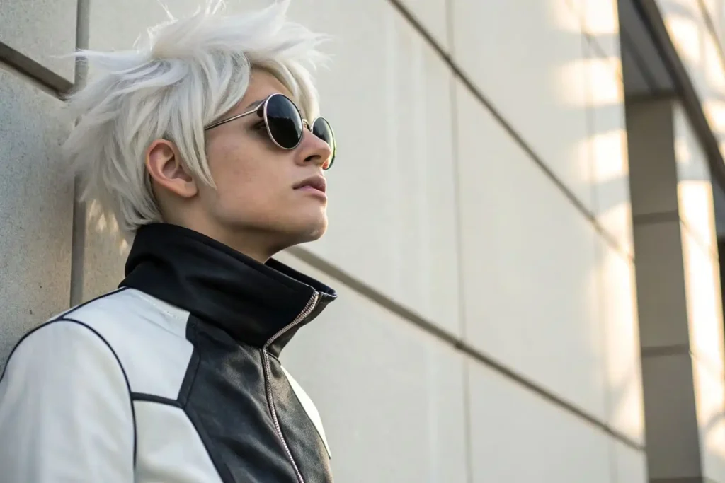 Wearing look of Gojo glasses